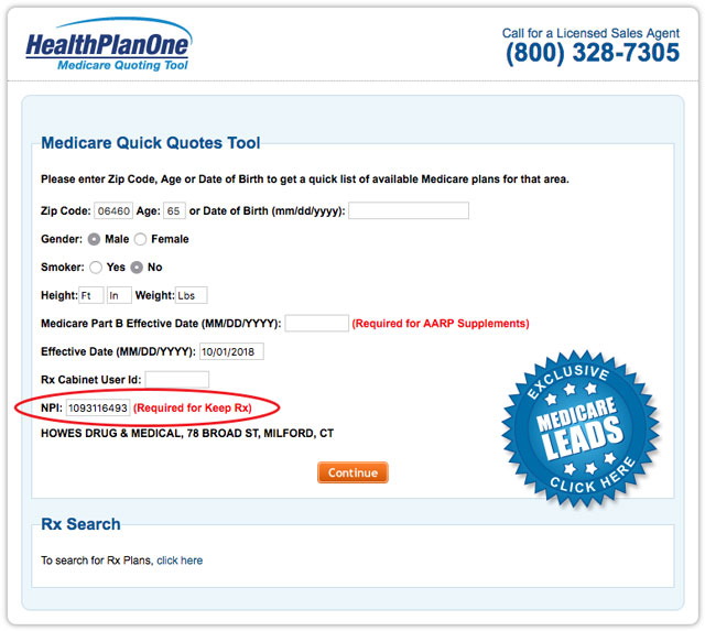 Medicare Quoting Tool